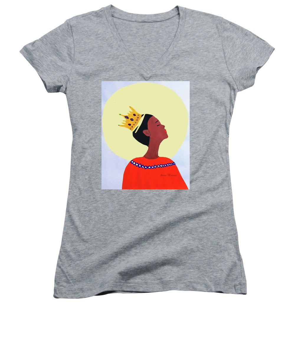 Crown Of Glory - Women's V-Neck - Customizable