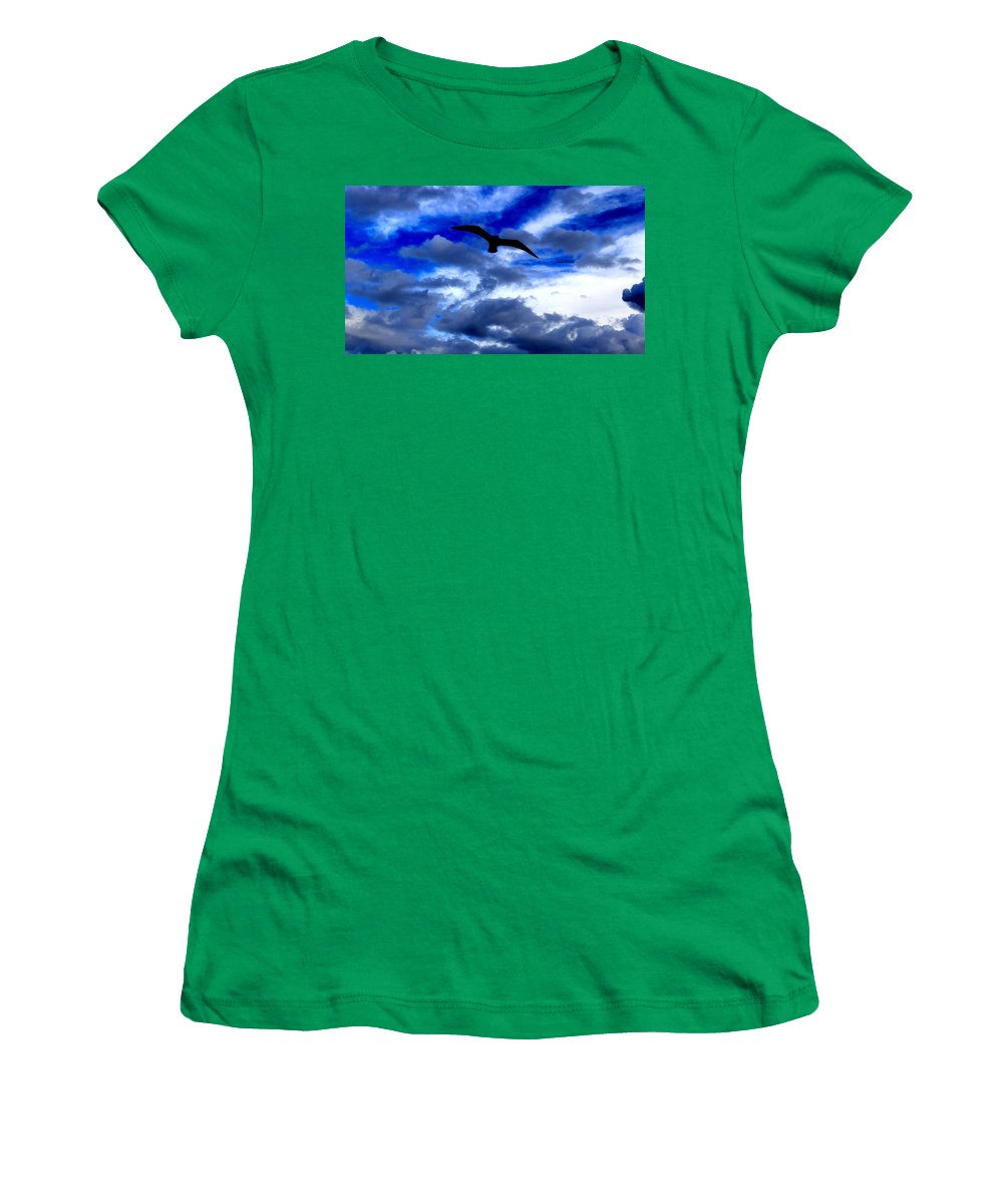 Flying In The Blue - Women's T-Shirt - Customizable