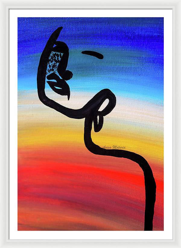 Line Art Beauty - Framed Print - Customizable