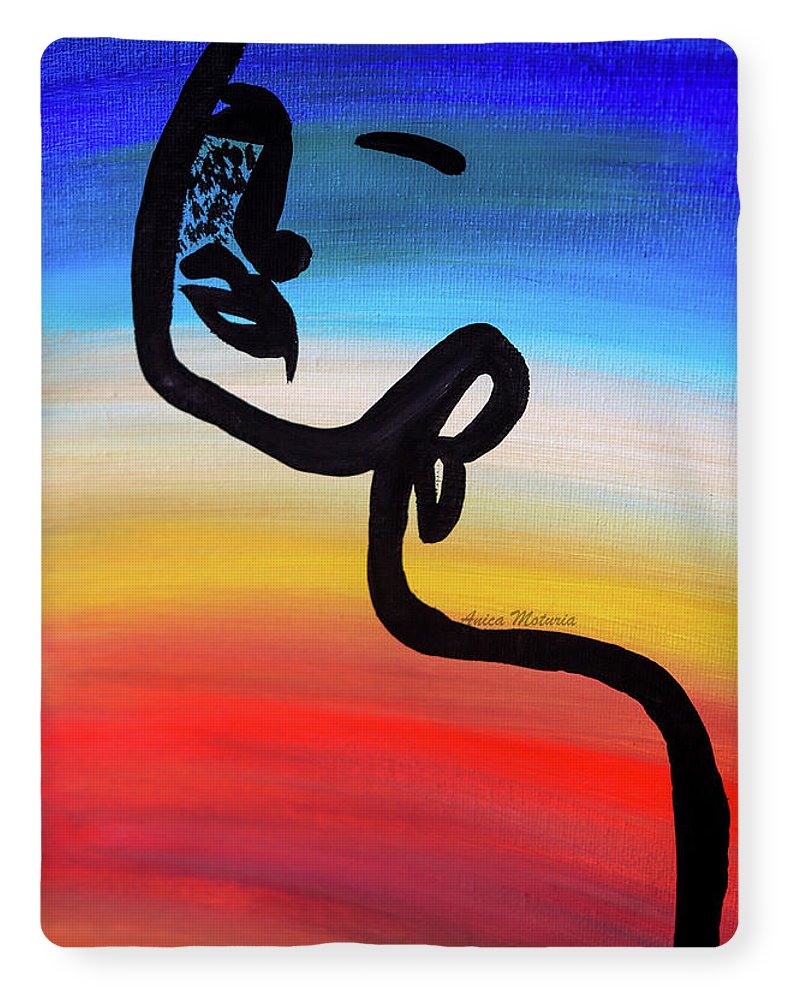 Line Art Beauty - Blanket - Customizable