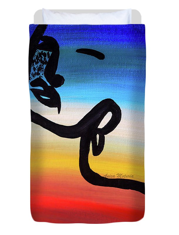 Line Art Beauty - Duvet Cover - Customizable