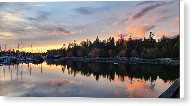 Vancouver Sunset - Canvas Print - Customizable