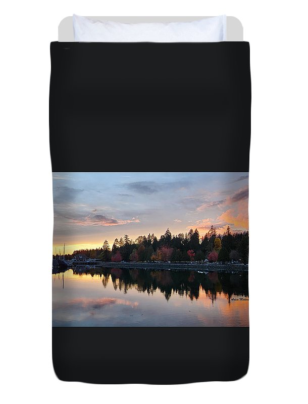 Vancouver Sunset - Duvet Cover - Customizable