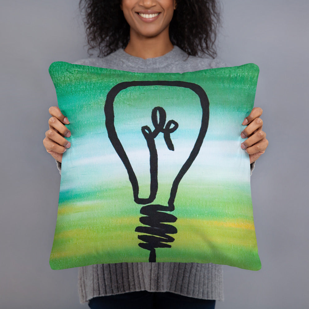 Light Bulb - Throw Pillow