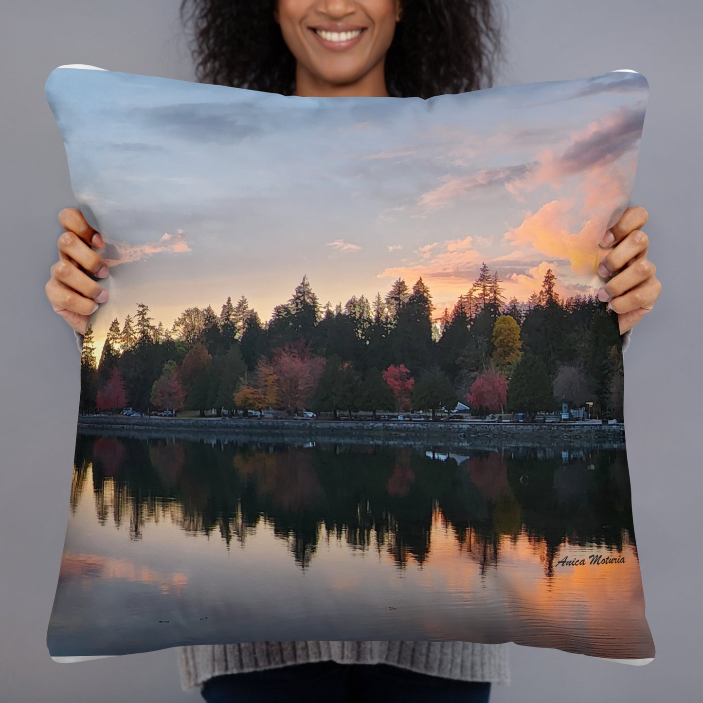 Vancouver Sunset - Throw Pillow