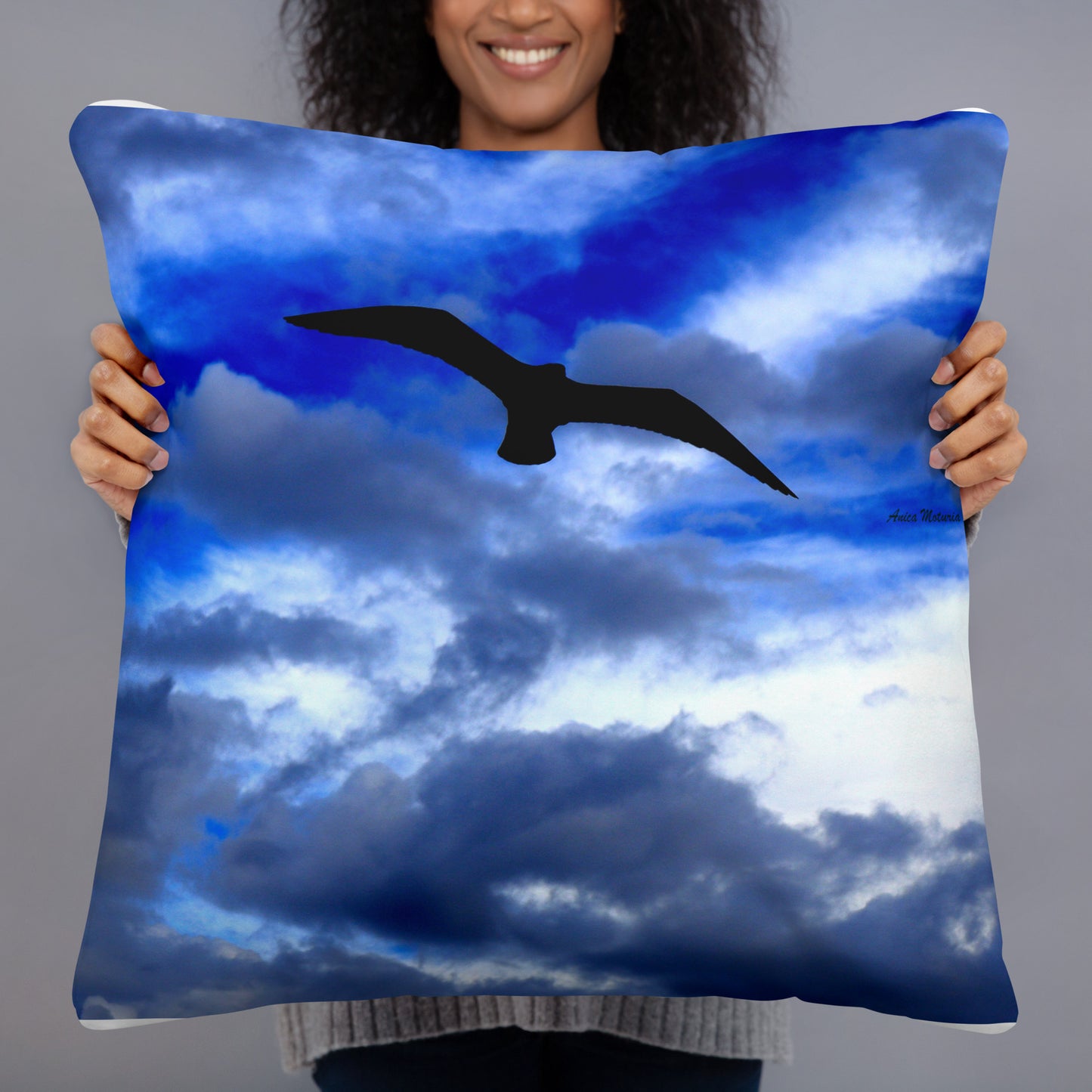 Flying In The Blue - Throw Pillow