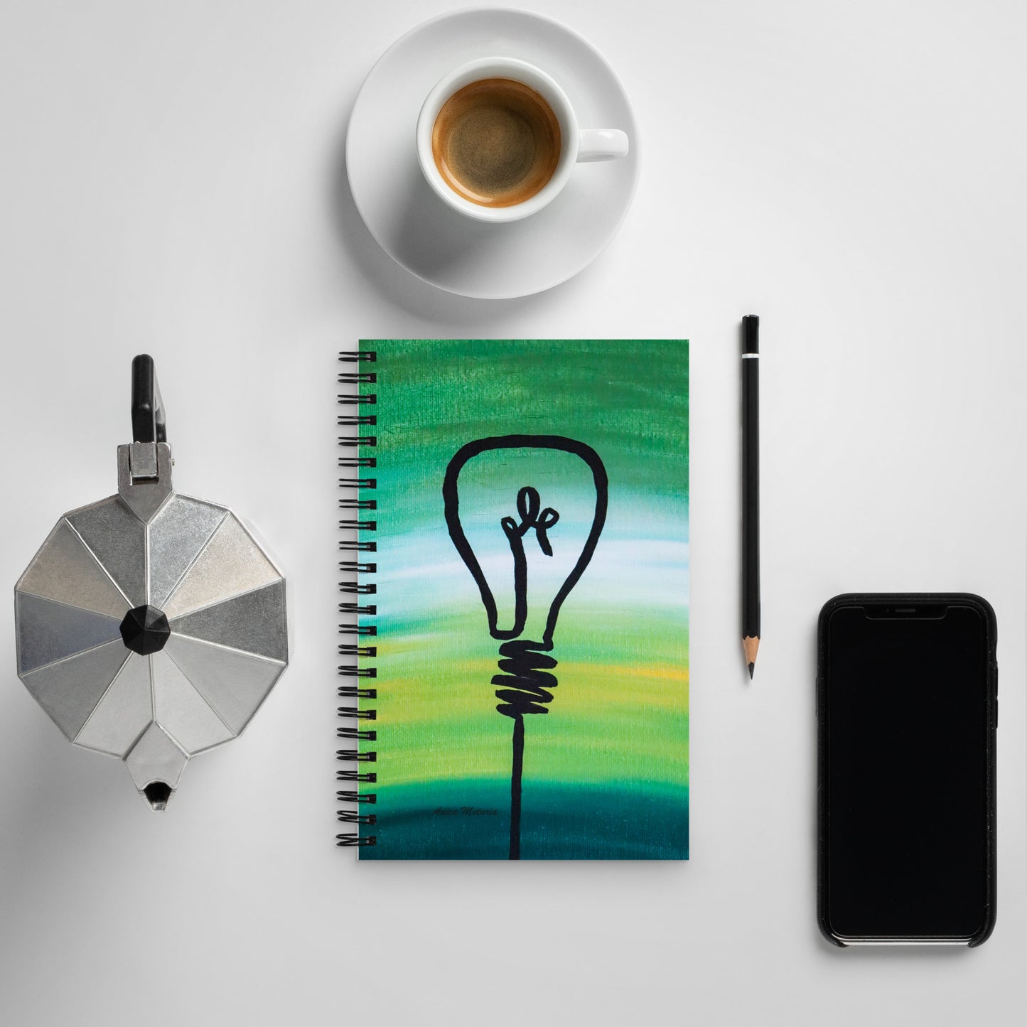 Light Bulb - Spiral notebook