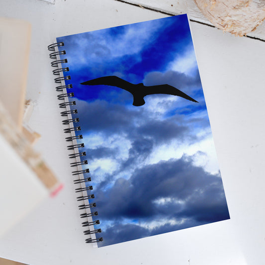 Flying In The Blue - Spiral notebook