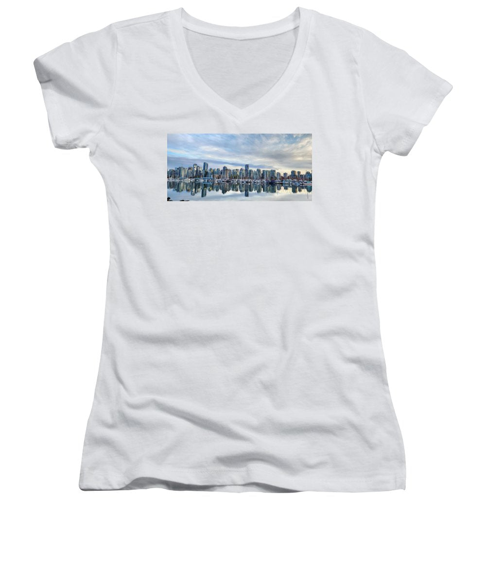 Breathtaking Vancouver - Women's V-Neck - Customizable