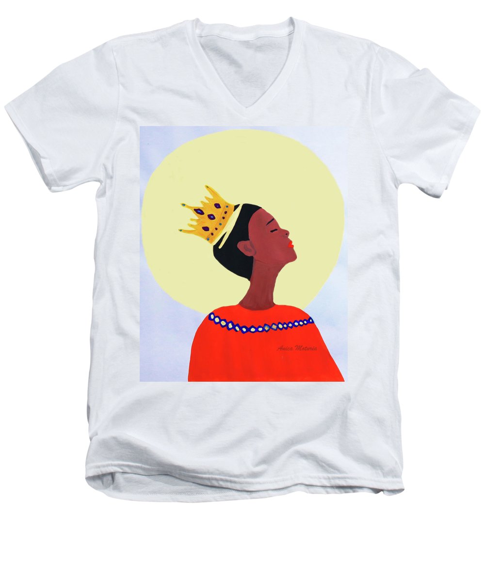 Crown Of Glory - Men's V-Neck T-Shirt - Customizable