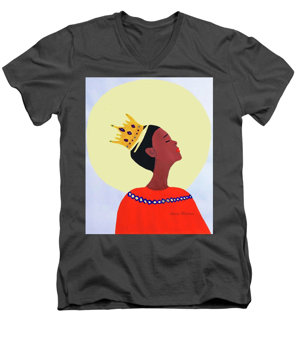 Crown Of Glory - Men's V-Neck T-Shirt - Customizable