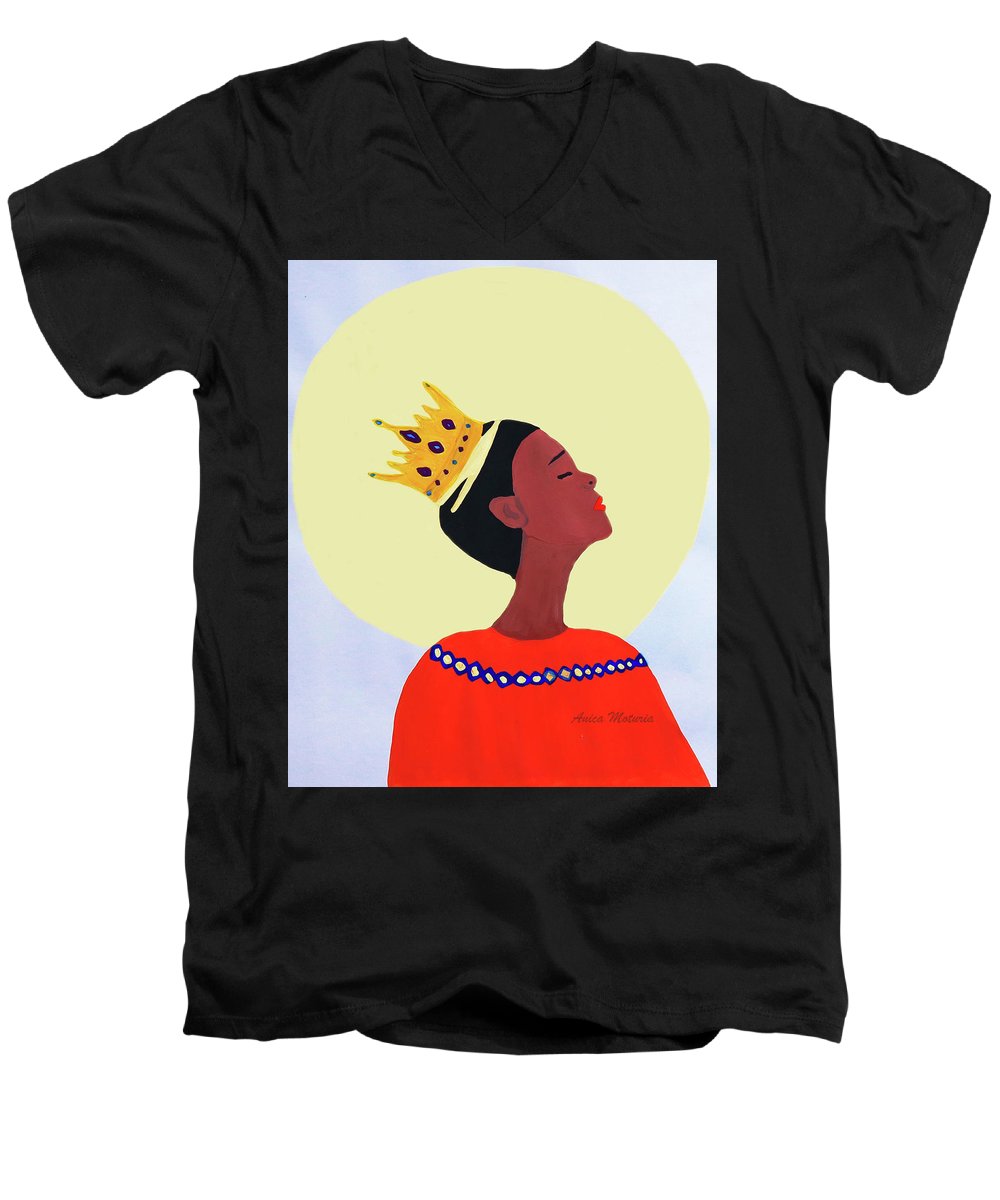 Crown Of Glory - Men's V-Neck T-Shirt - Customizable