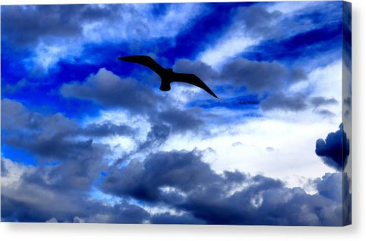 Flying In The Blue - Canvas Print - Customizable