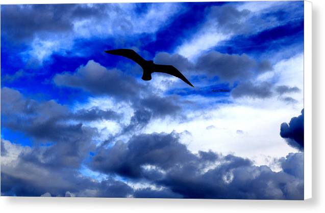 Flying In The Blue - Canvas Print - Customizable