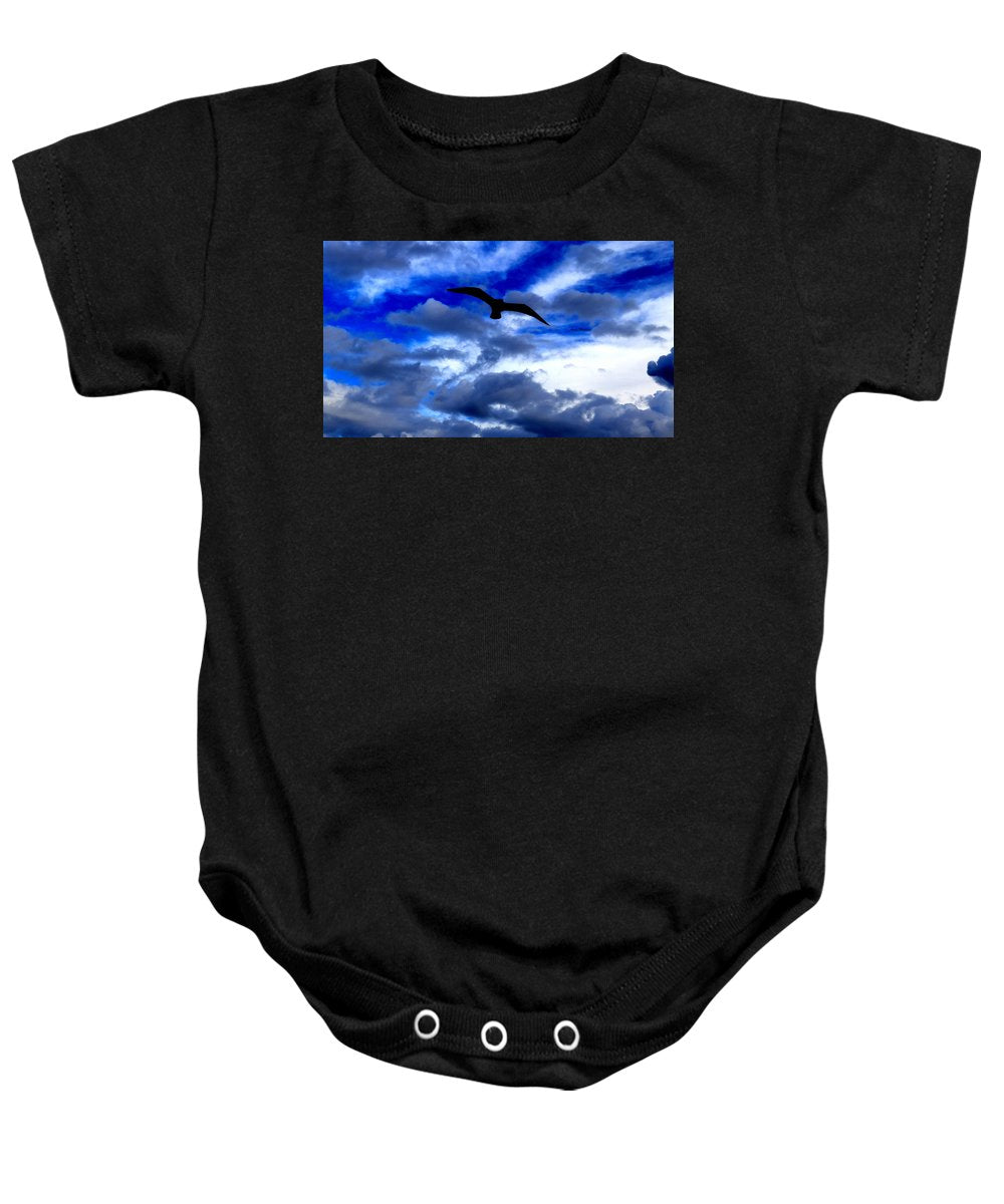 Flying In The Blue - Baby Onesie - Customizable