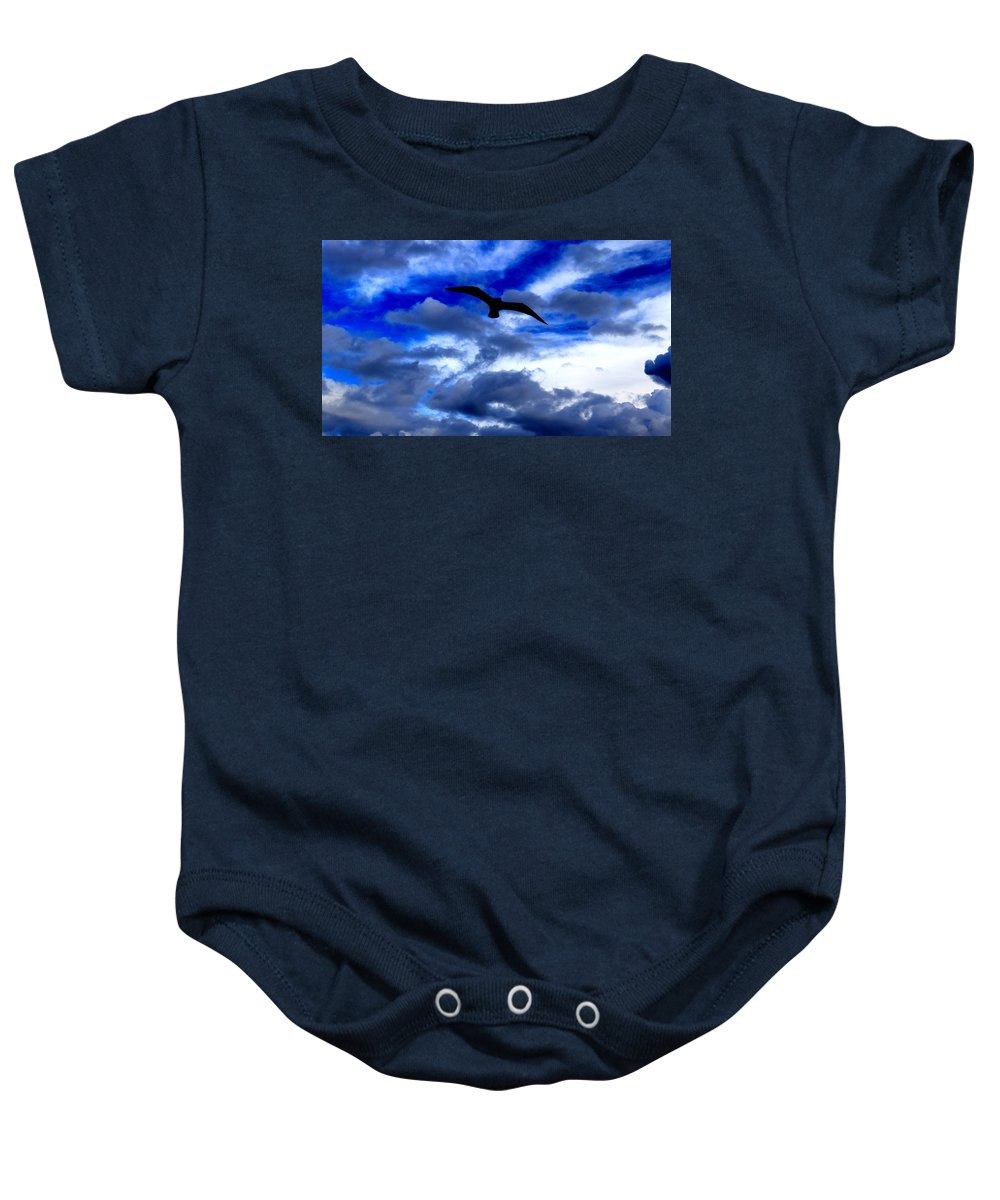 Flying In The Blue - Baby Onesie - Customizable