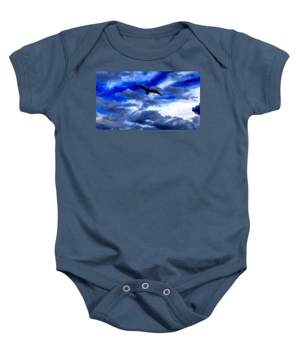 Flying In The Blue - Baby Onesie - Customizable