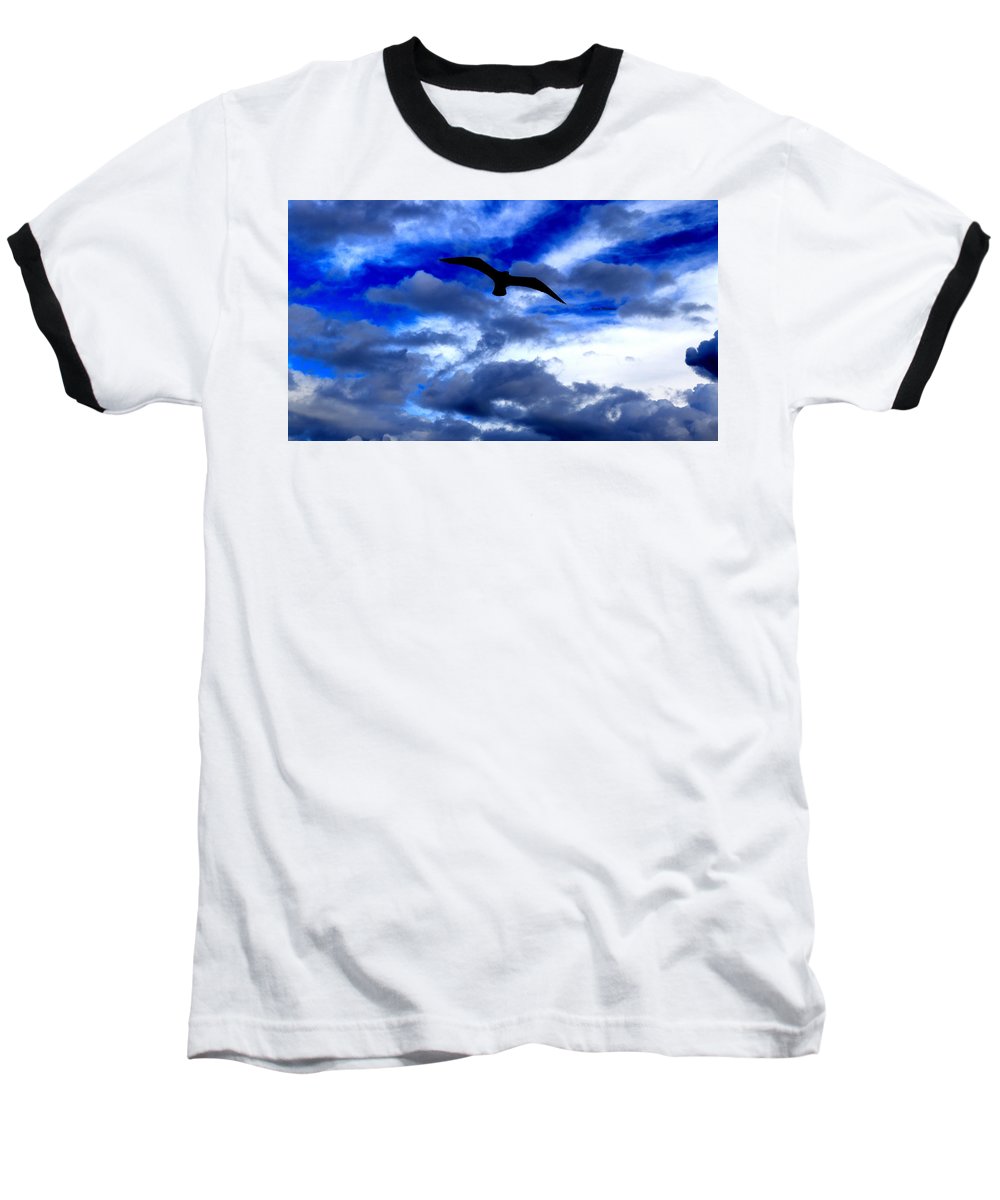 Flying In The Blue - Baseball T-Shirt - Customizable