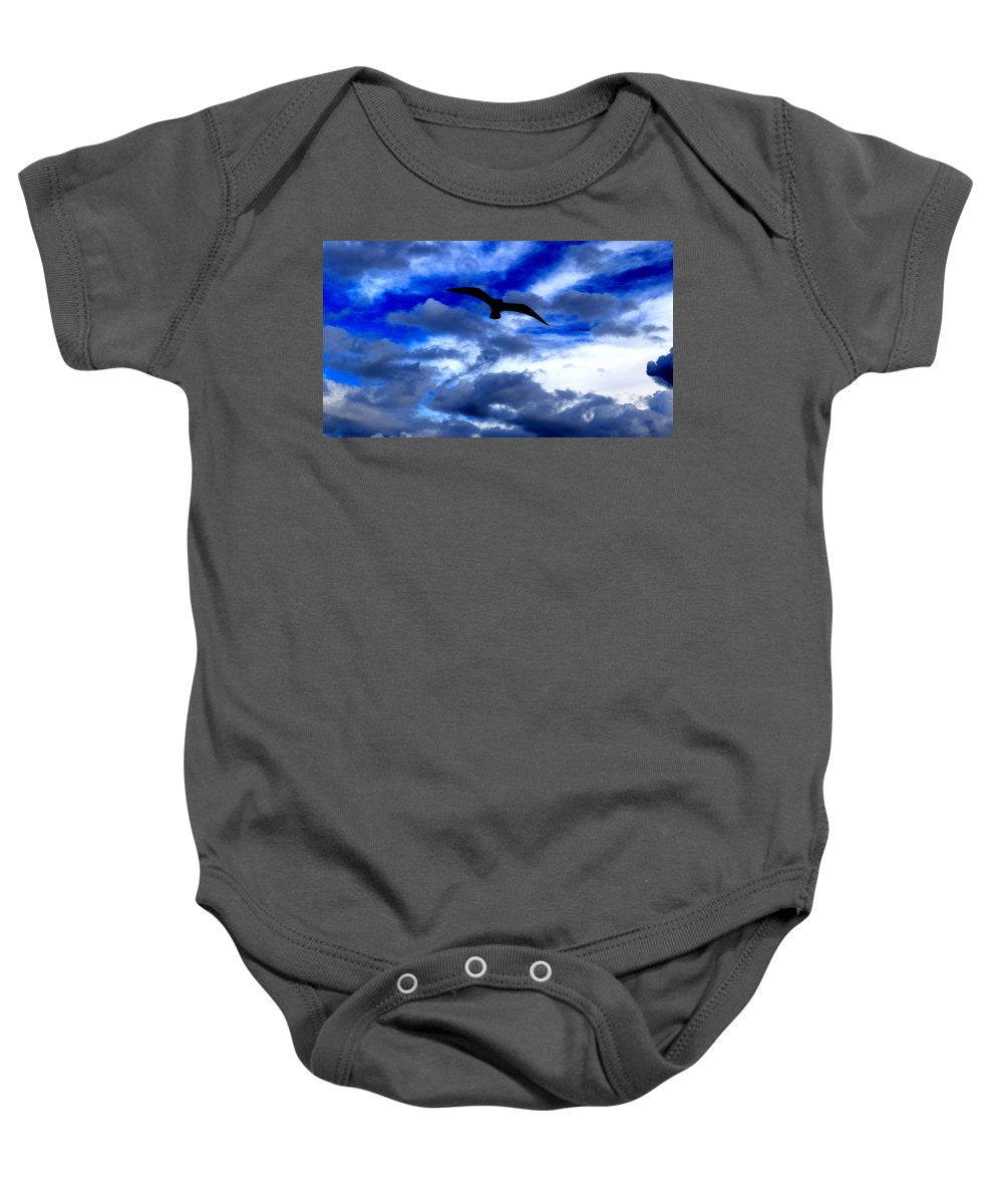 Flying In The Blue - Baby Onesie - Customizable