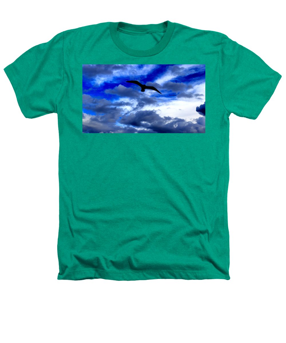 Flying In The Blue - Heathers T-Shirt - Customizable