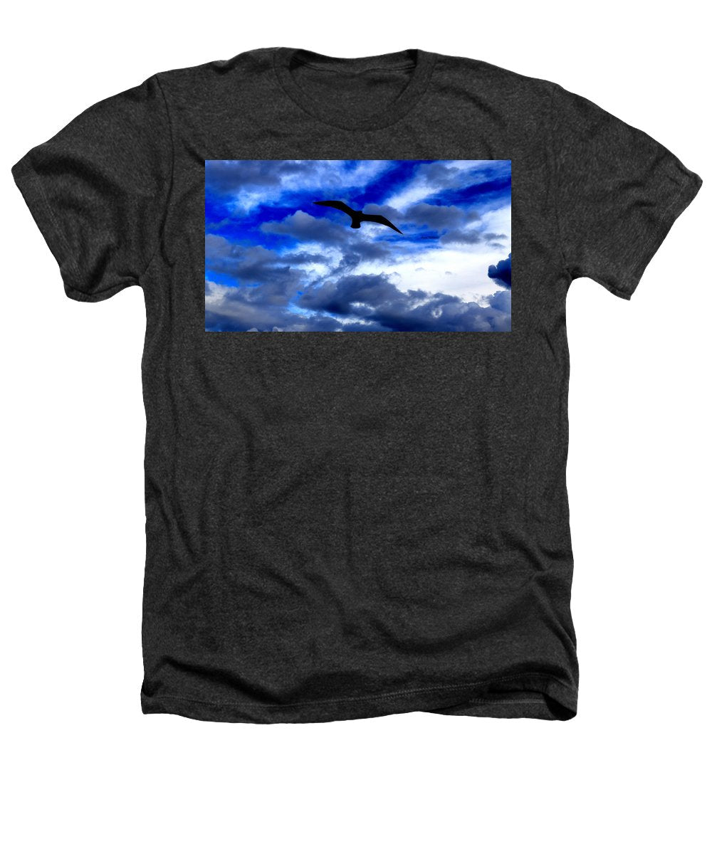 Flying In The Blue - Heathers T-Shirt - Customizable