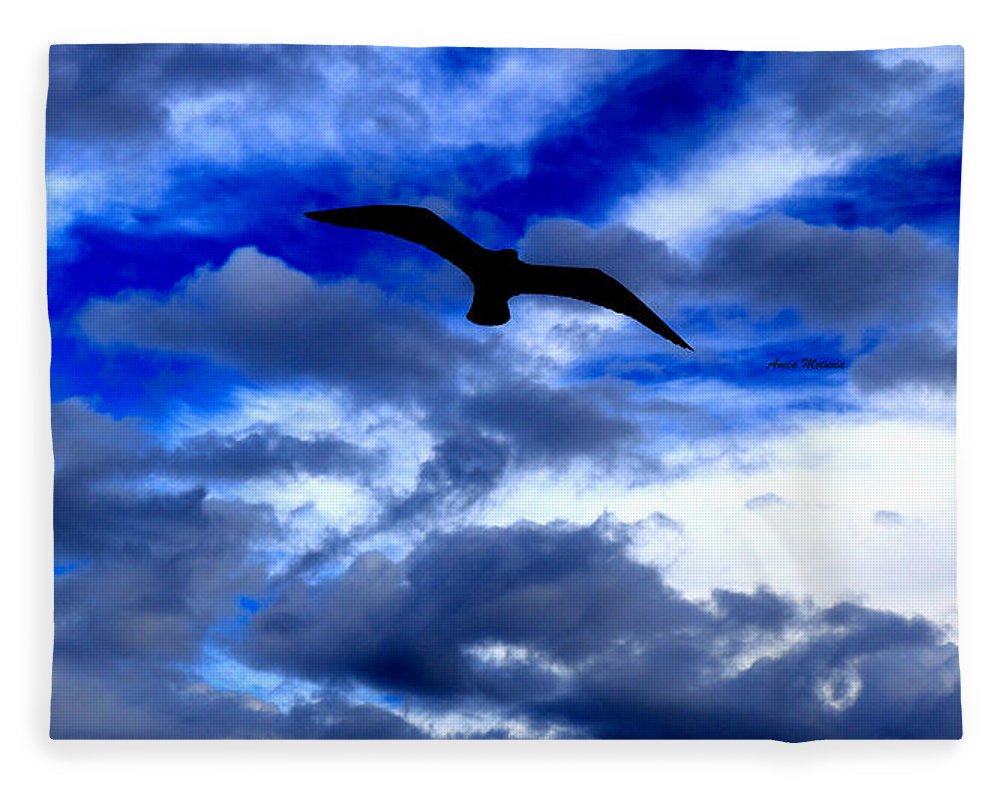 Flying In The Blue - Blanket - Customizable