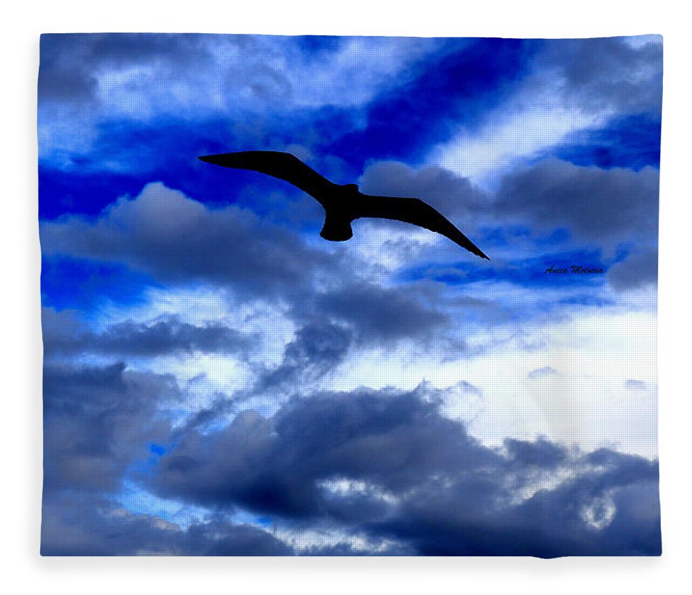 Flying In The Blue - Blanket - Customizable