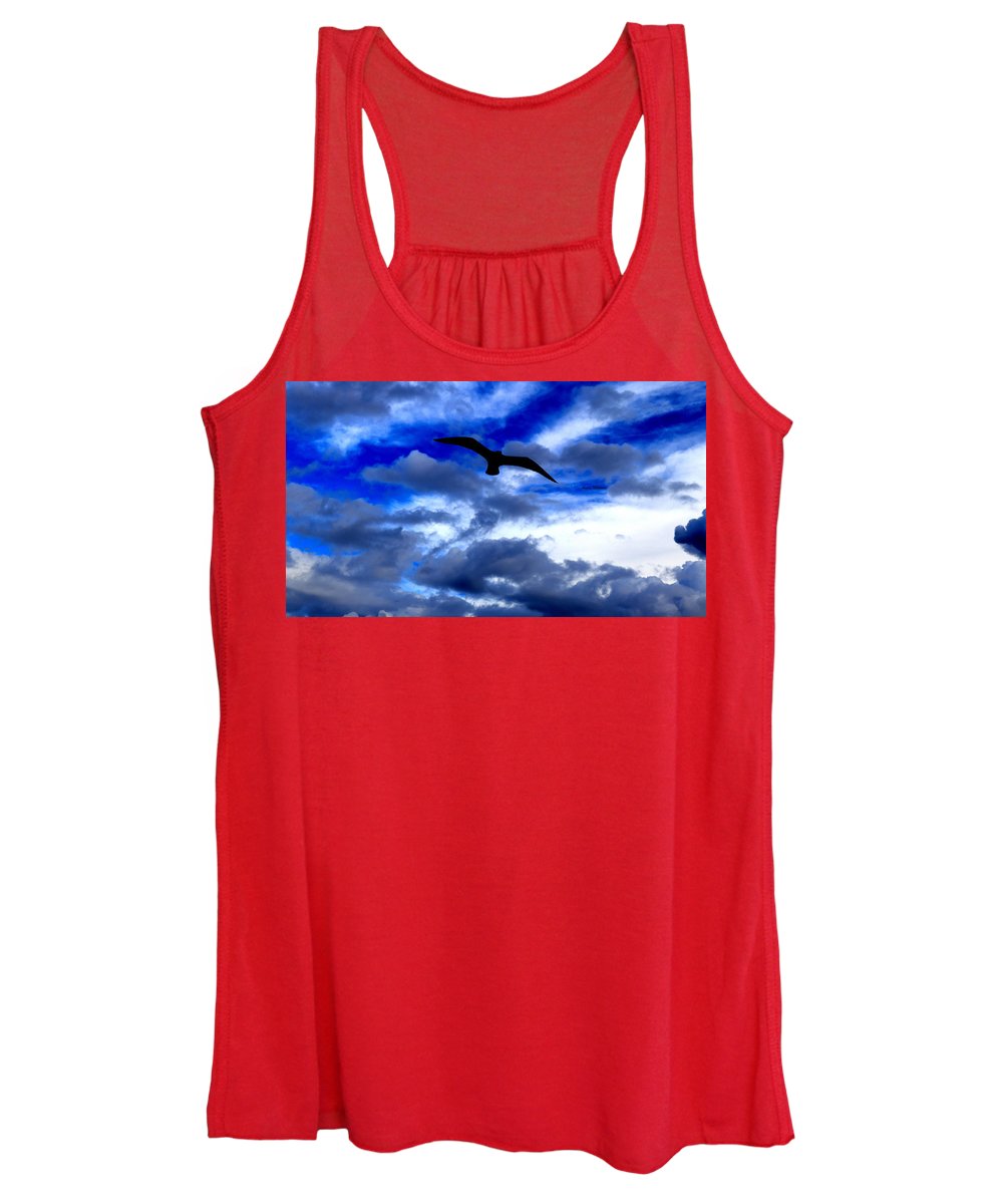 Flying In The Blue - Women's Tank Top - Customizable