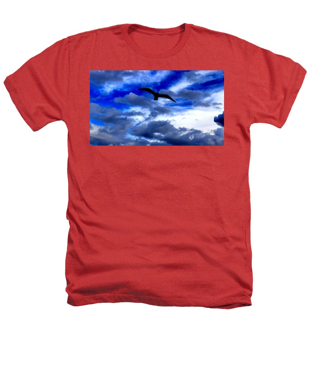 Flying In The Blue - Heathers T-Shirt - Customizable