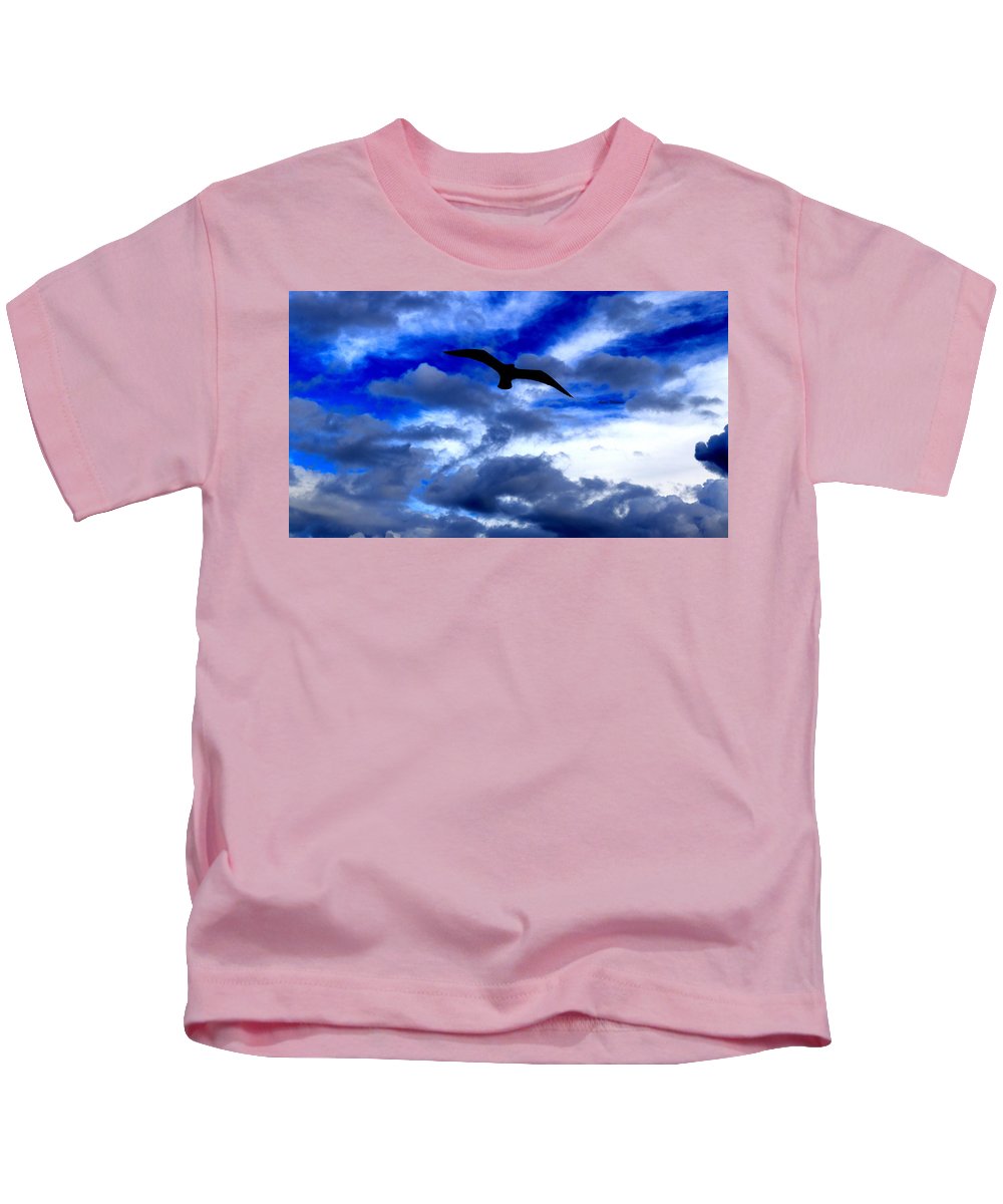 Flying In The Blue - Kids T-Shirt - Customizable