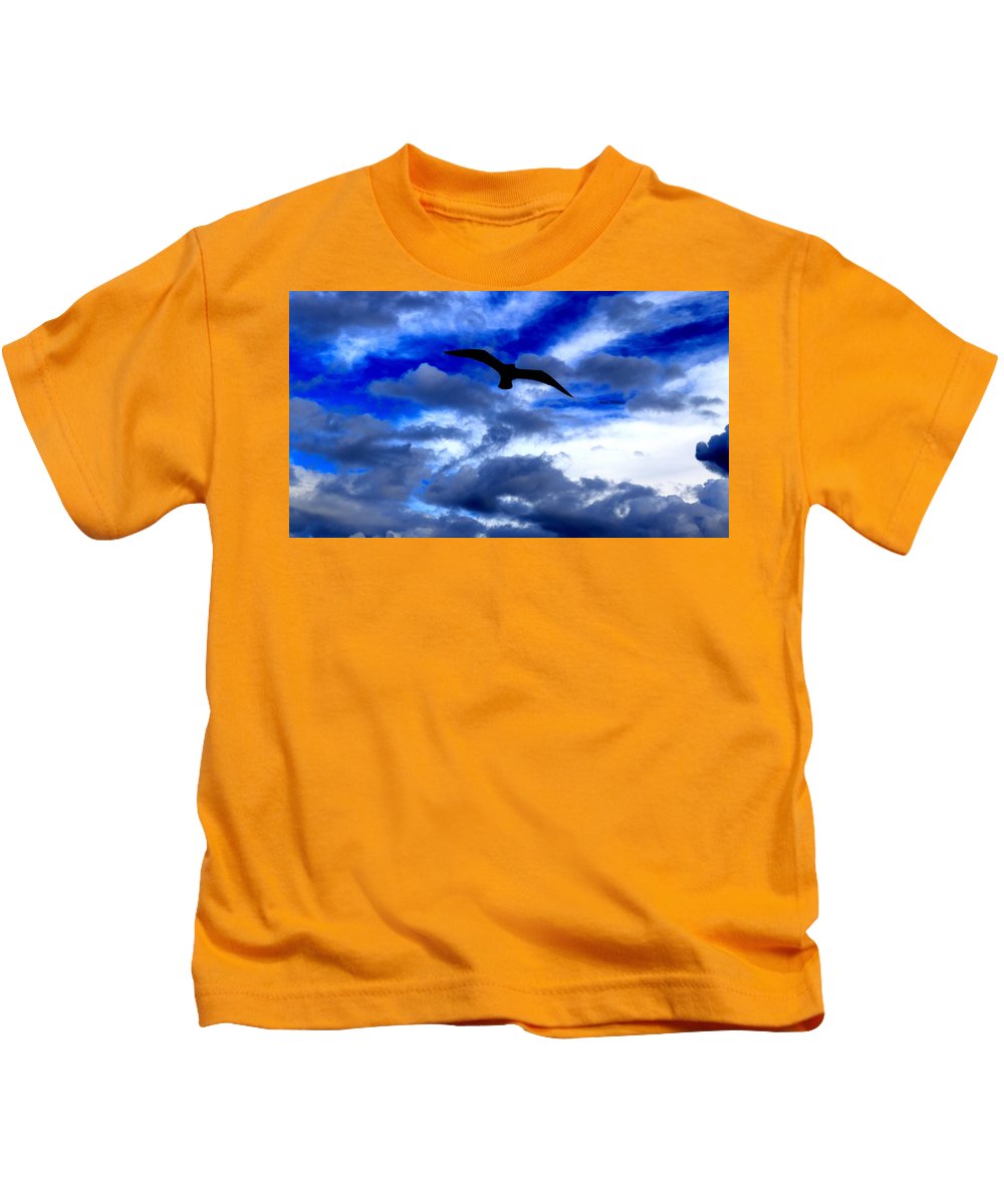 Flying In The Blue - Kids T-Shirt - Customizable