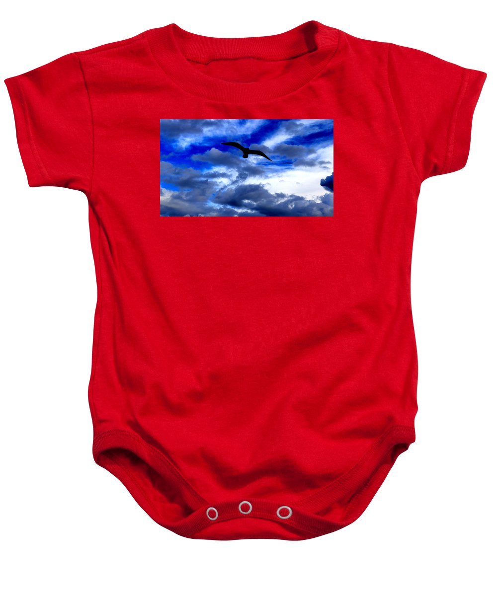 Flying In The Blue - Baby Onesie - Customizable