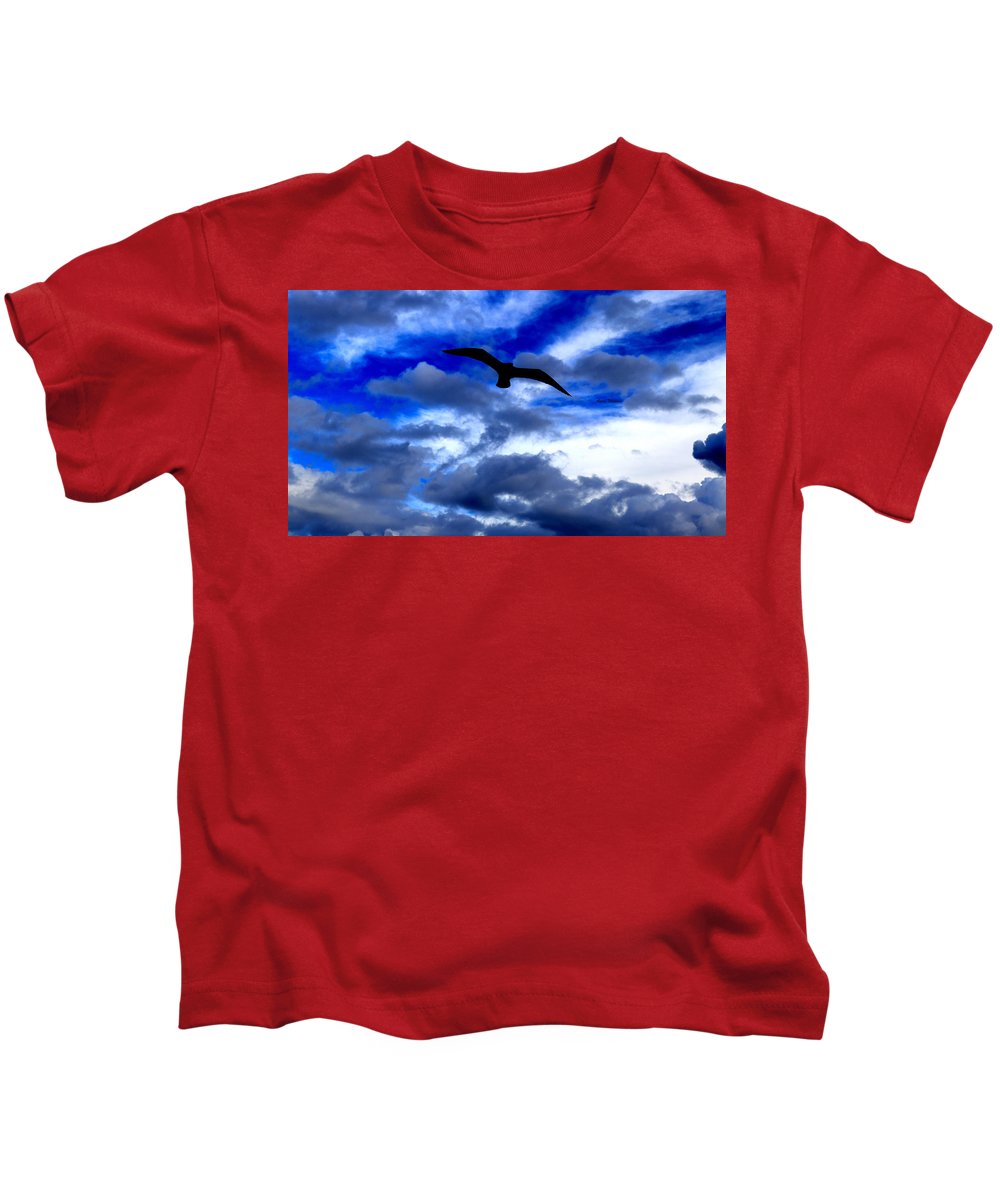 Flying In The Blue - Kids T-Shirt - Customizable