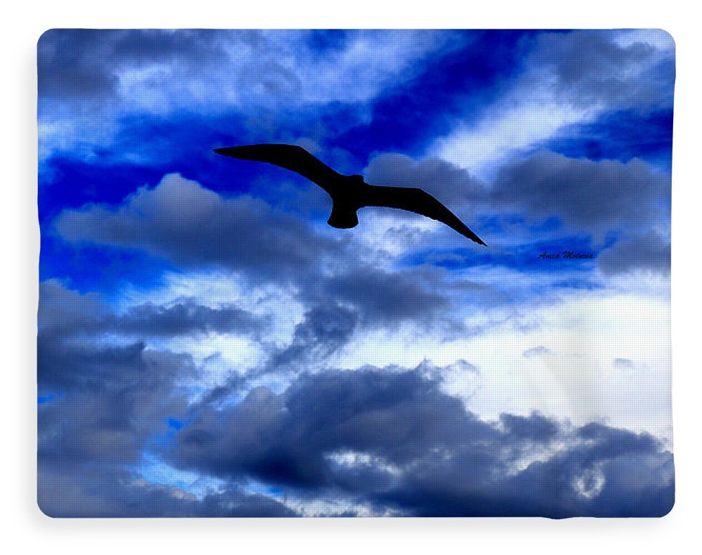 Flying In The Blue - Blanket - Customizable