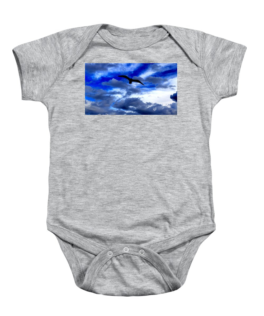 Flying In The Blue - Baby Onesie - Customizable