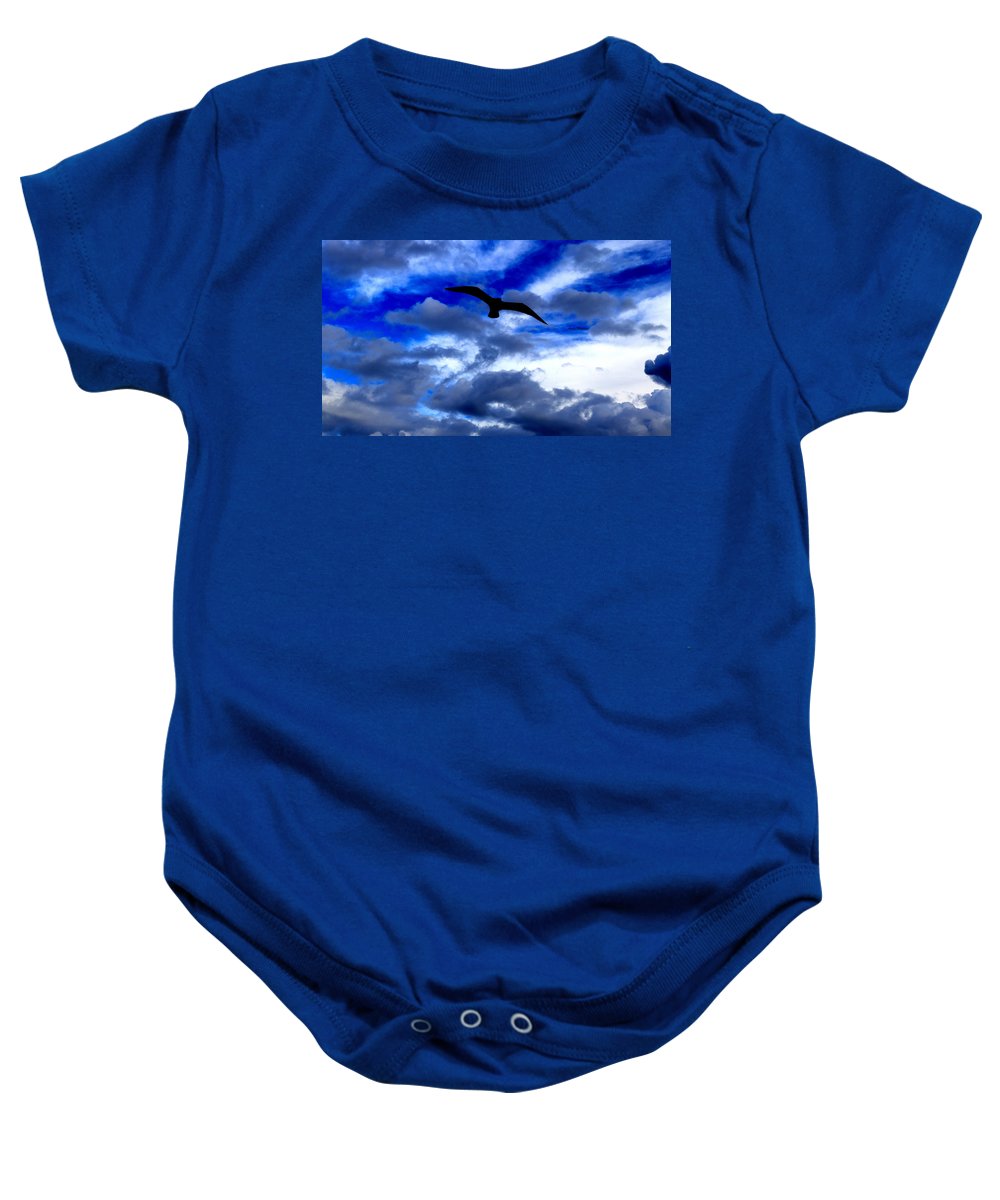 Flying In The Blue - Baby Onesie - Customizable