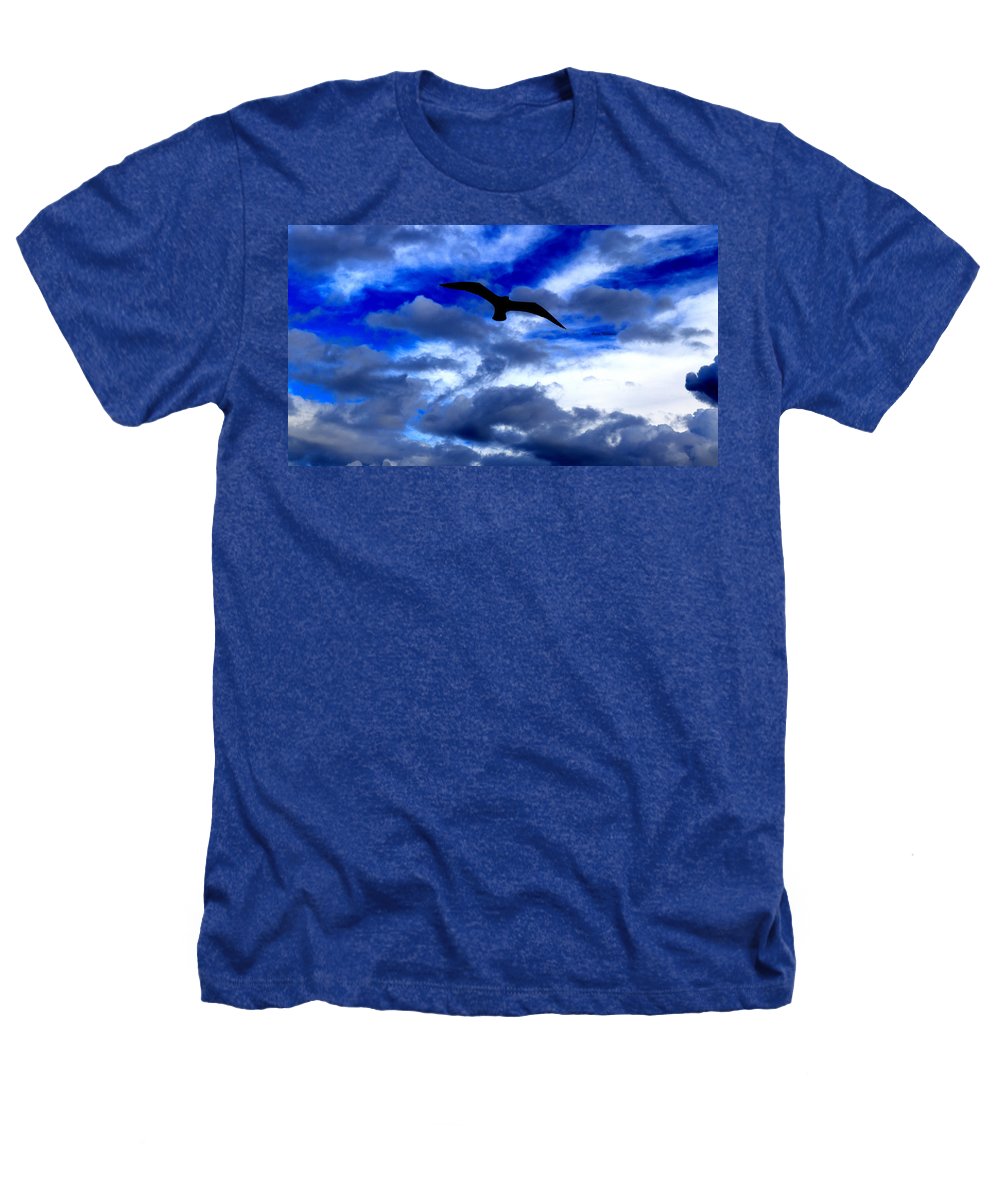 Flying In The Blue - Heathers T-Shirt - Customizable