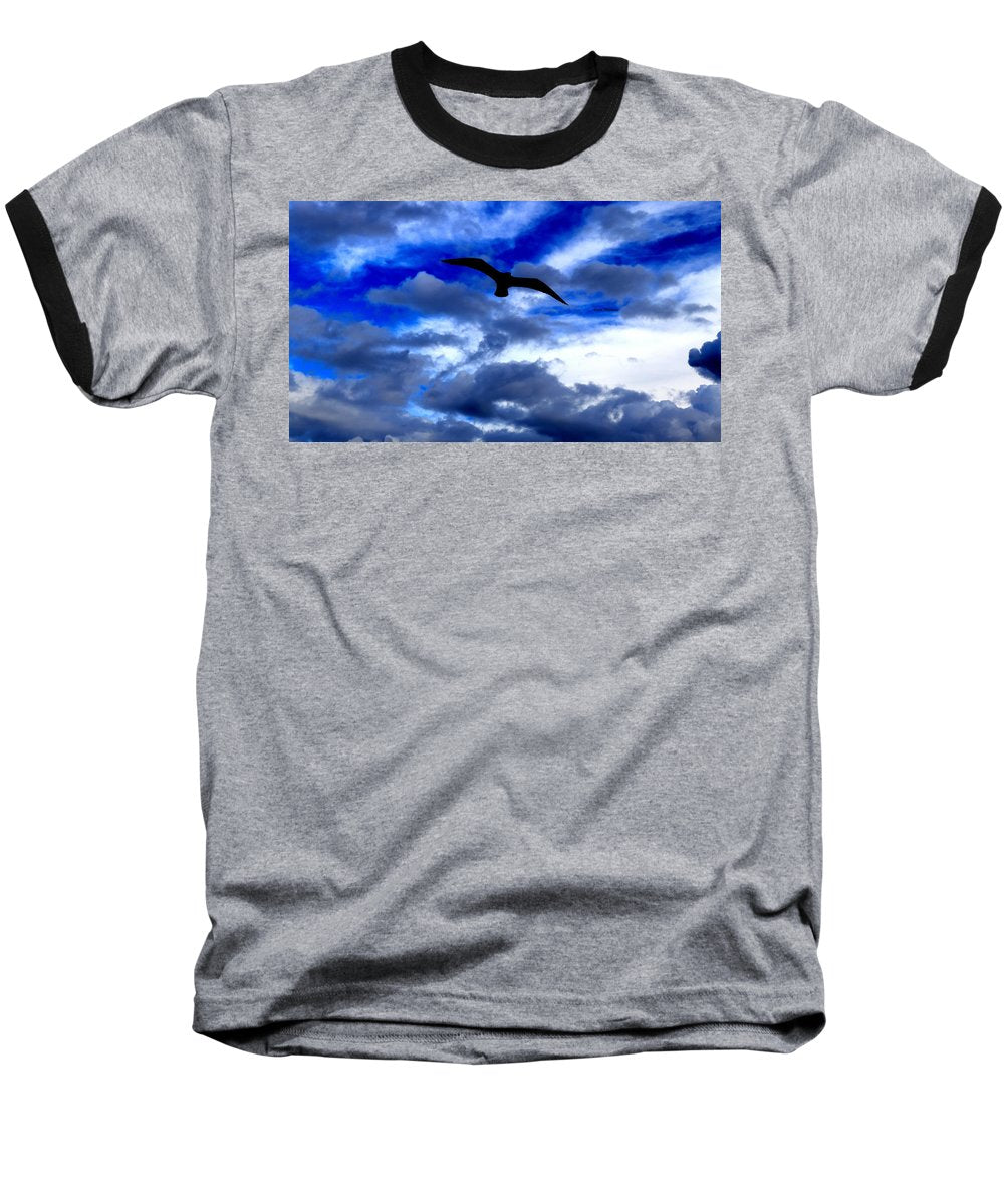 Flying In The Blue - Baseball T-Shirt - Customizable