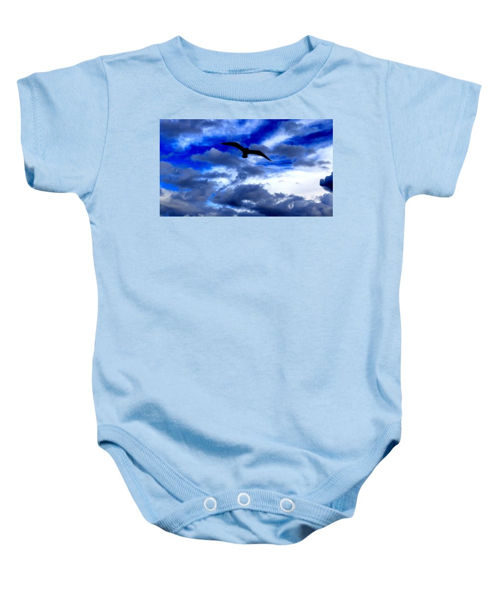 Flying In The Blue - Baby Onesie - Customizable