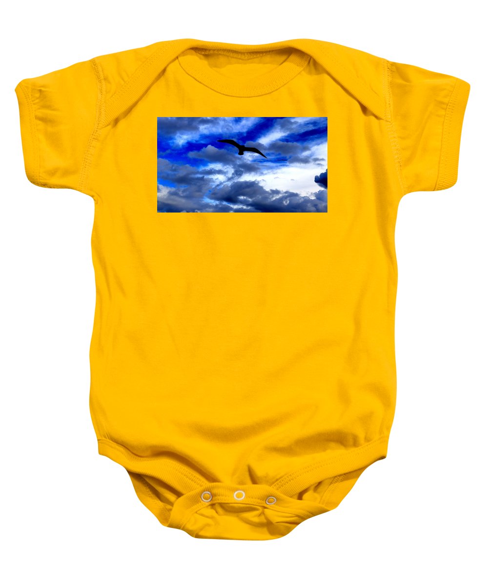 Flying In The Blue - Baby Onesie - Customizable