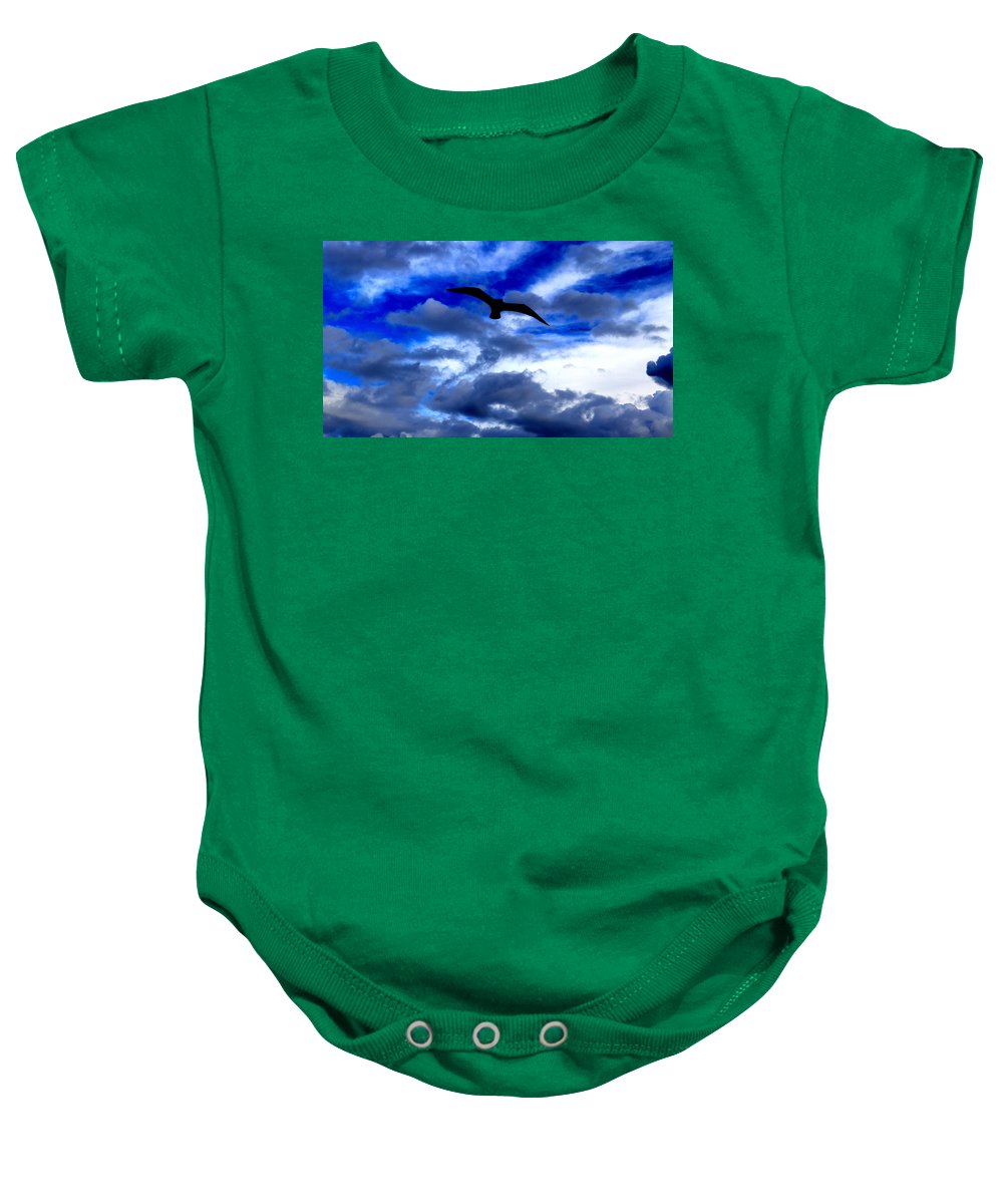 Flying In The Blue - Baby Onesie - Customizable