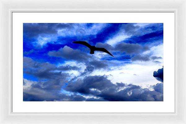 Flying In The Blue - Framed Print - Customizable