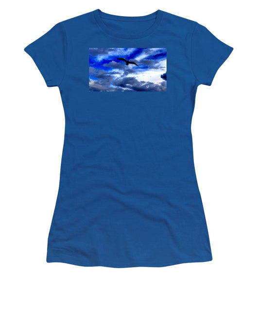 Flying In The Blue - Women's T-Shirt - Customizable