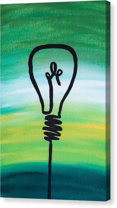 Light Bulb - Canvas Print - Customizable