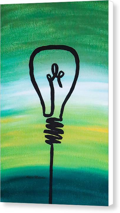 Light Bulb - Canvas Print - Customizable