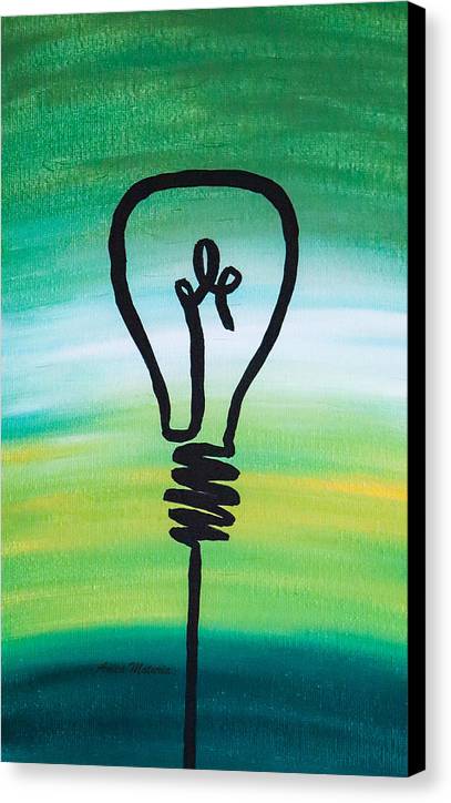 Light Bulb - Canvas Print - Customizable