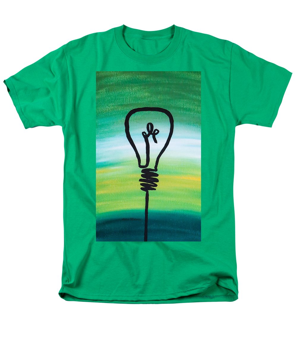 Light Bulb - Men's T-Shirt  (Regular Fit) - Customizable