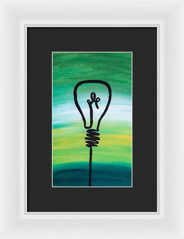 Light Bulb - Framed Print - Customizable