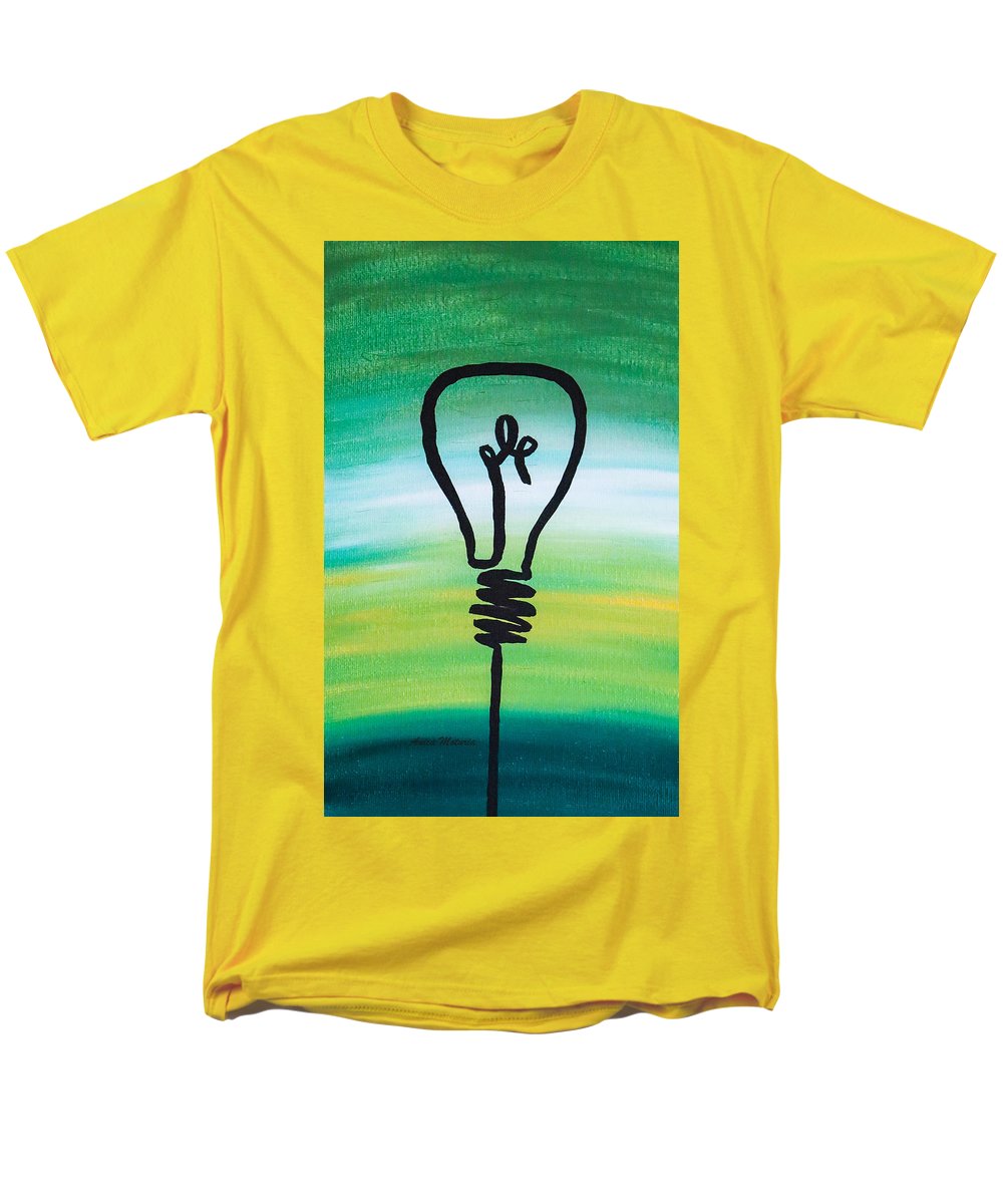 Light Bulb - Men's T-Shirt  (Regular Fit) - Customizable