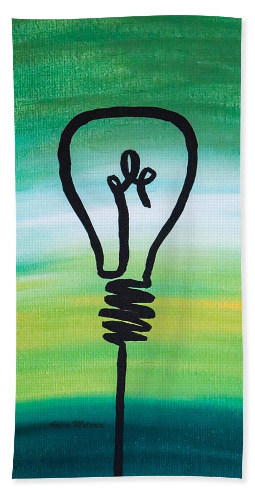 Light Bulb - Beach Towel - Customizable